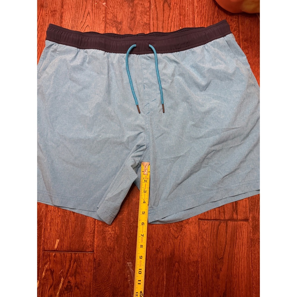 Oakley Mens Swim Trunks XXL Slim Fit Blue Heathered Board Shorts Logo
